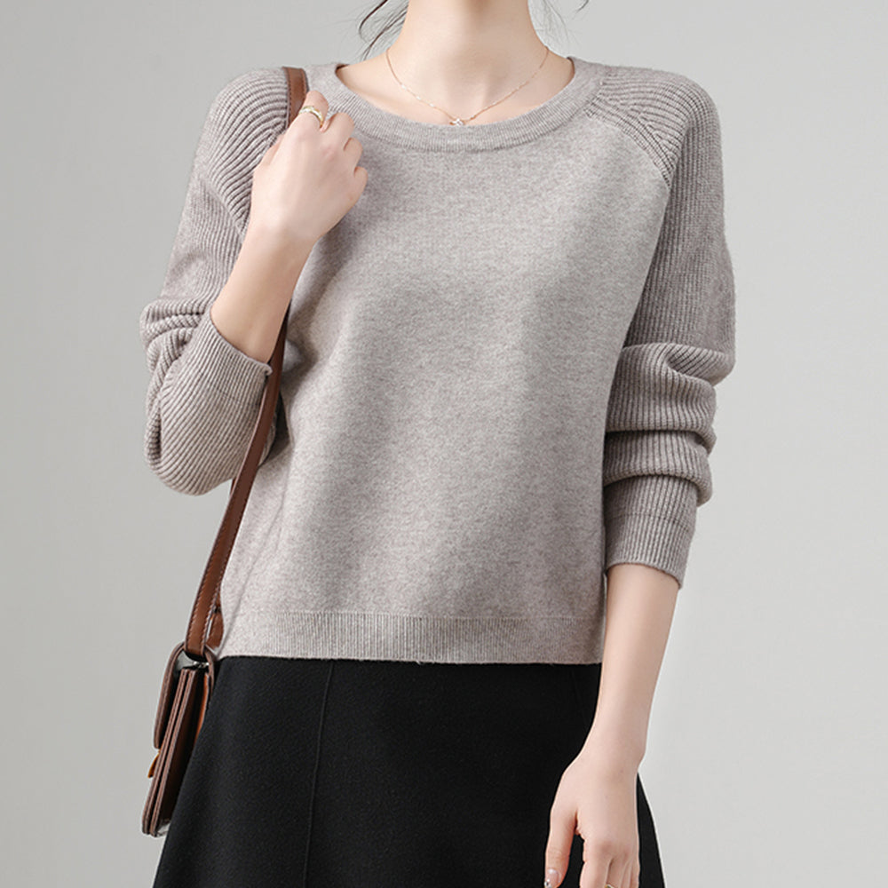 Großhandels-Sonderanfertigungen für Damen-Strickpullover mit Rundhalsausschnitt | Mehrfarbige Optionen | OEM/ODM-Unterstützung