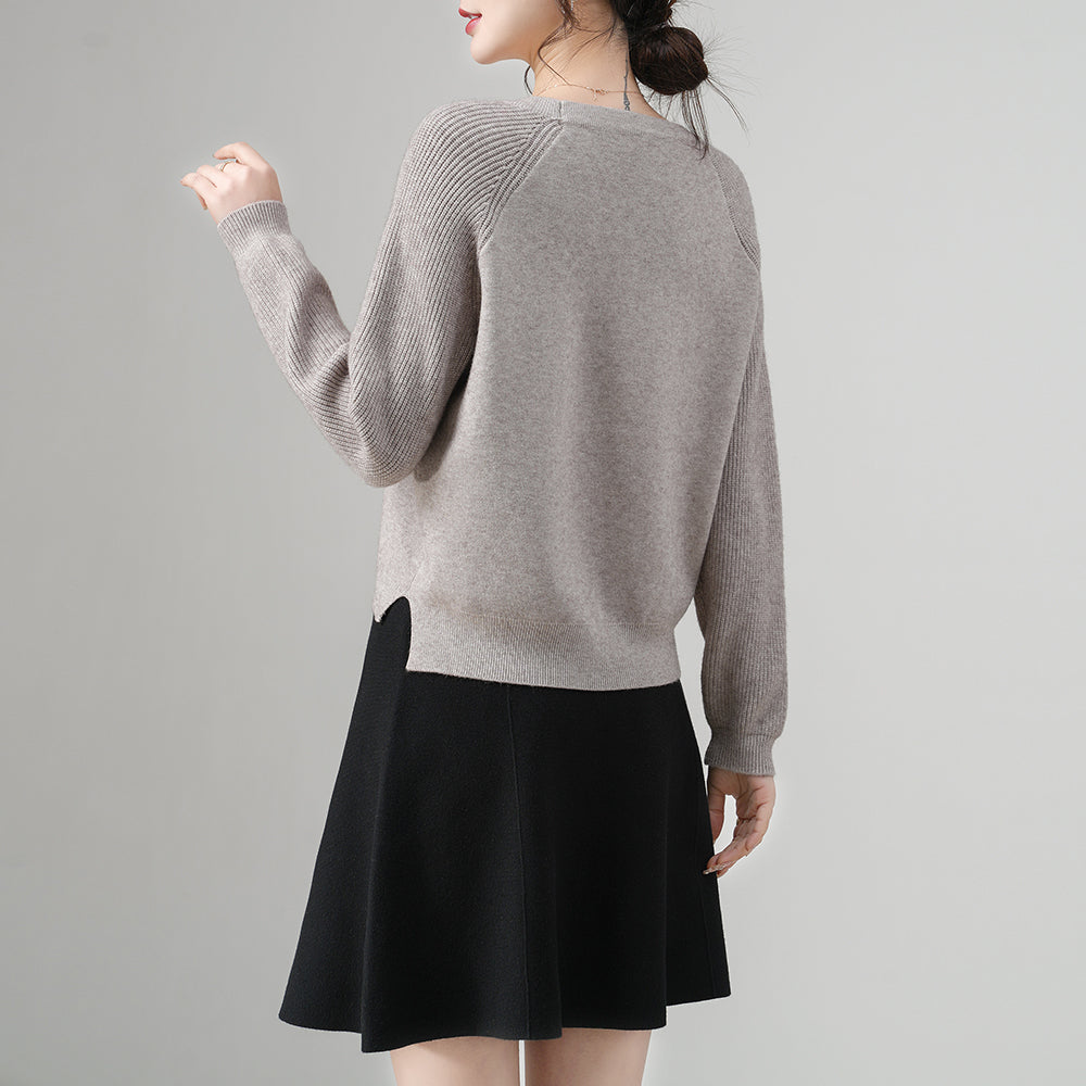 Großhandels-Sonderanfertigungen für Damen-Strickpullover mit Rundhalsausschnitt | Mehrfarbige Optionen | OEM/ODM-Unterstützung