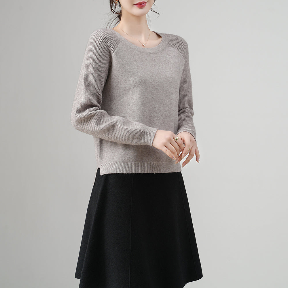 Großhandels-Sonderanfertigungen für Damen-Strickpullover mit Rundhalsausschnitt | Mehrfarbige Optionen | OEM/ODM-Unterstützung