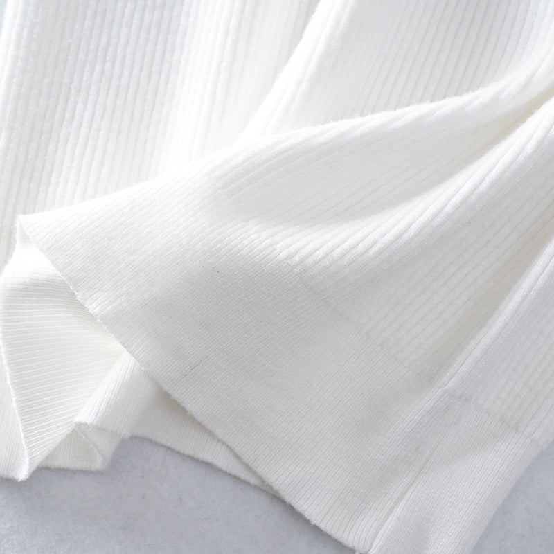 Custom Women’s Crew Neck Short Sleeve Ribbed Sweater – Soft Touch Knitwear for Bulk Order | OEM ODM Available
