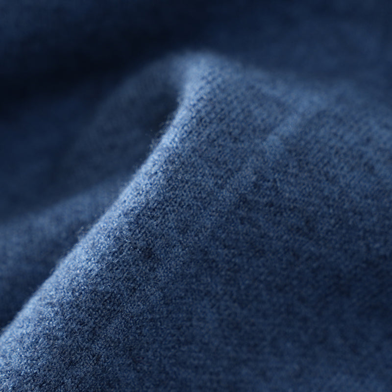 Vestido largo de punto con cuello alto al por mayor: jersey holgado y cálido con bolsillos | Colección de invierno para mujer